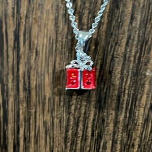 3/$18 Gift Box Necklace Made With Swarovski Crystal - New - Lot 490